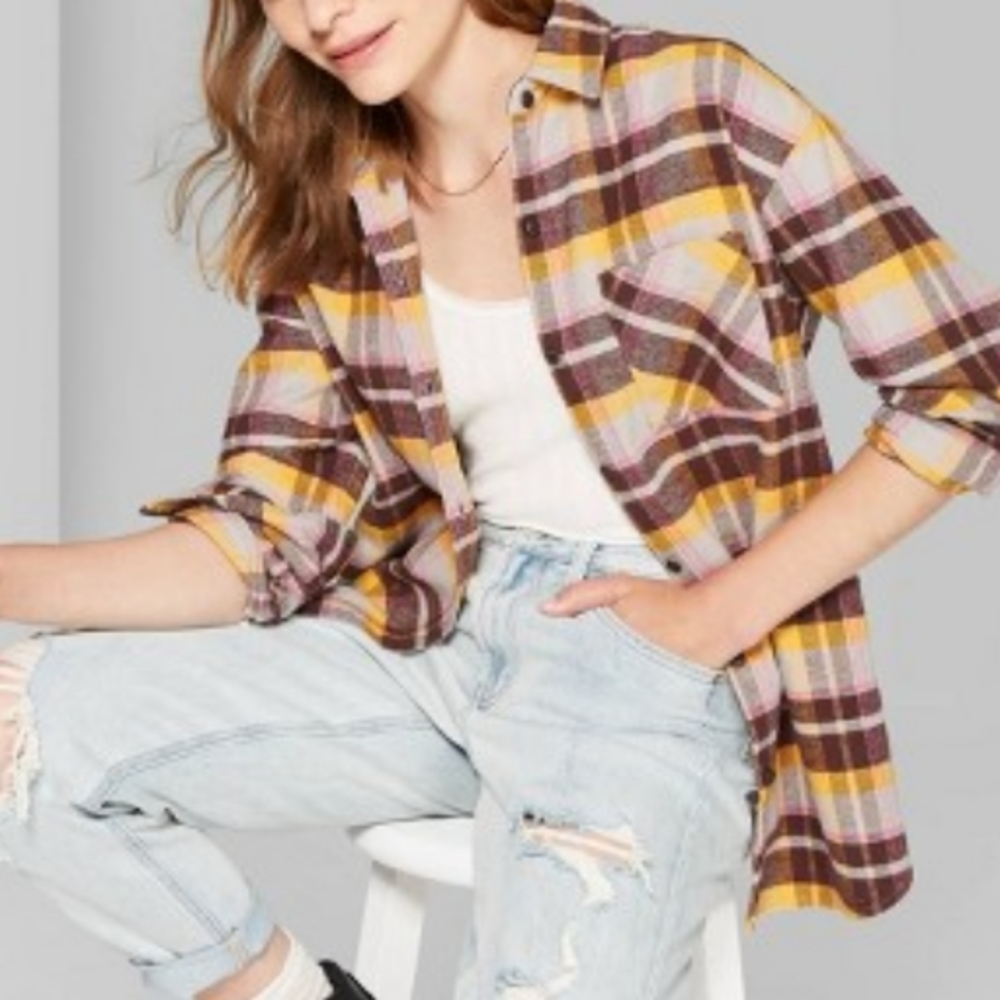 Wild Fable Heavyweight Flannel Plaid Shirt